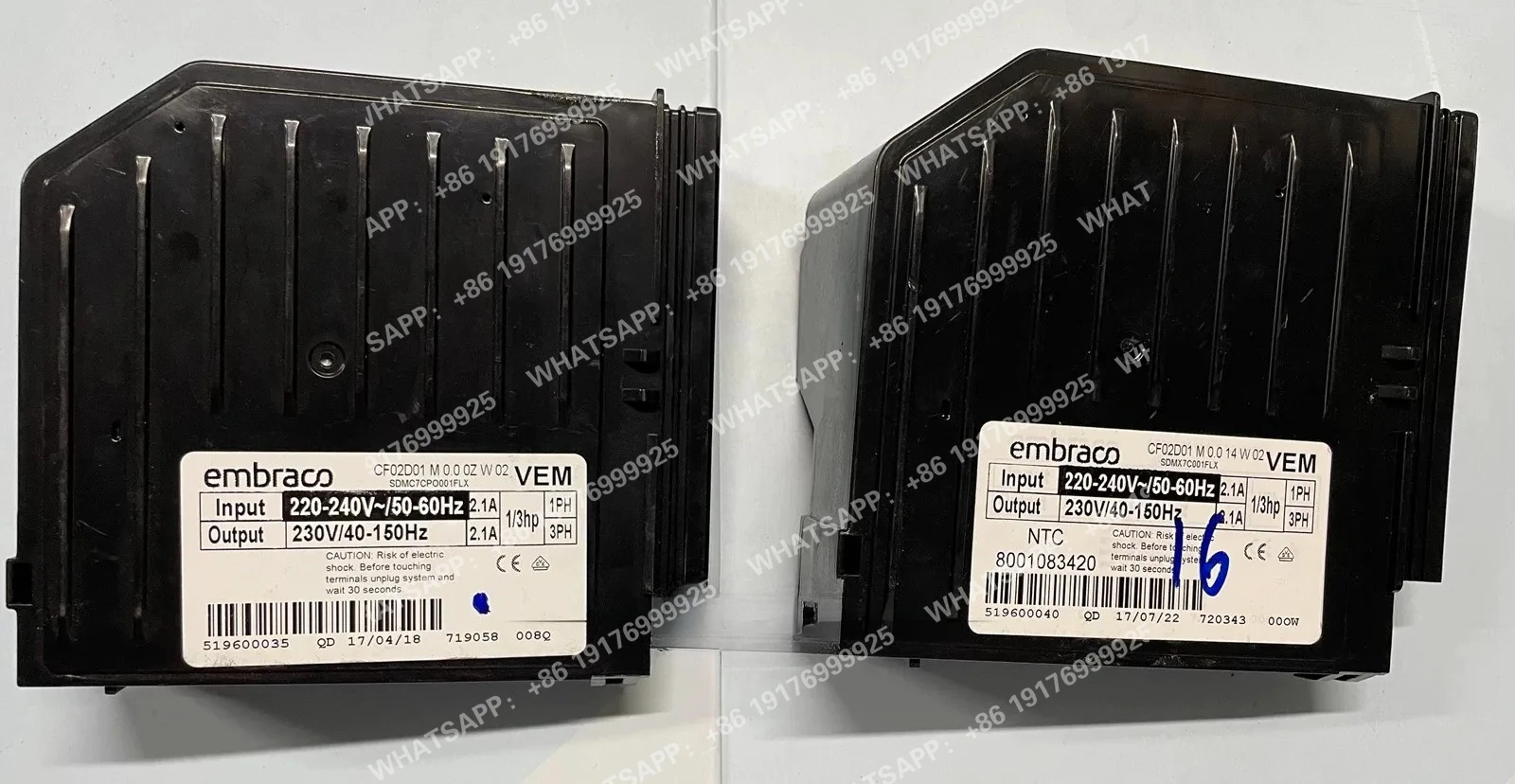 VEM193525231 Haier refrigerador Embraco placa controladora de compresor de frecuencia Variable CF02D01M caja de frecuencia Variable