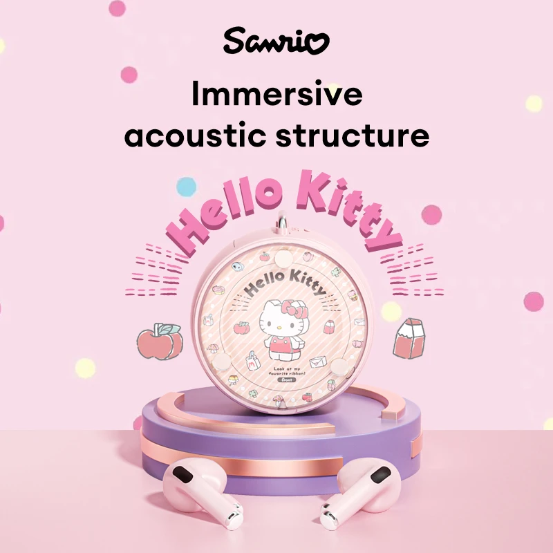 Sanrio YP-06 Bluetooth Drahtlose Ohrhörer Nette Hallo Kitty Kawii Kopfhörer HIFI Sound Anime Kopfhörer Neue My Melody Kuromi