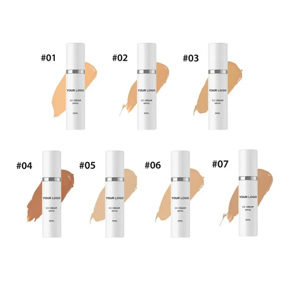 Private Label Custom Logo 14 Colors Natural Moisturizing CC Cream Foundation Primer Cover Primer Vegan Makeup Wholesale