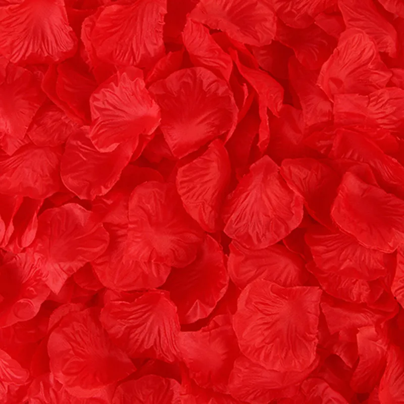 500/1000 Pieces Silk Artificial Rose Petals Artificial Flowers Fake Petal for Valentine Day Wedding Party Decoration DIY Flowers