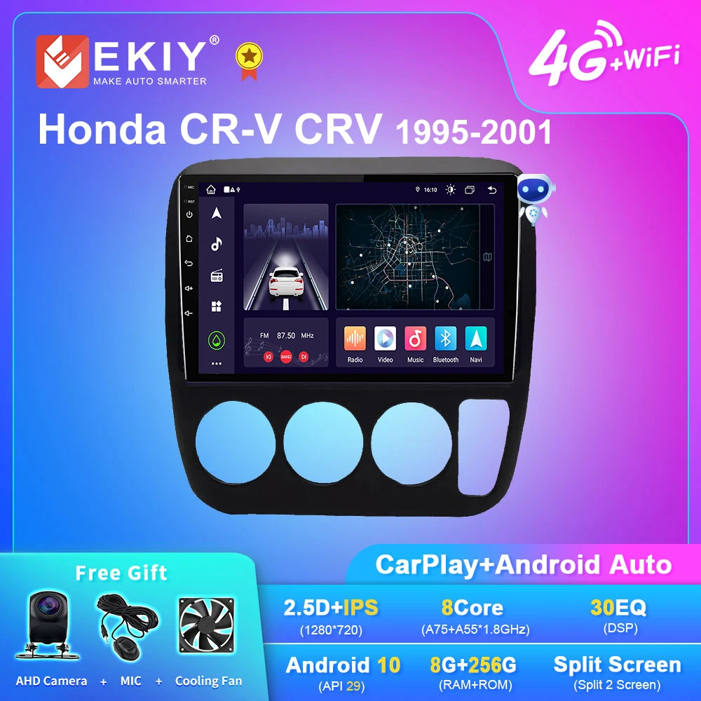 

EKIY X7 Android Auto Car Radio For Honda CR-V CRV 1997-2001 Stereo GPS Navi Multimedia Player No 2din DVD Tape Recorder Carplay