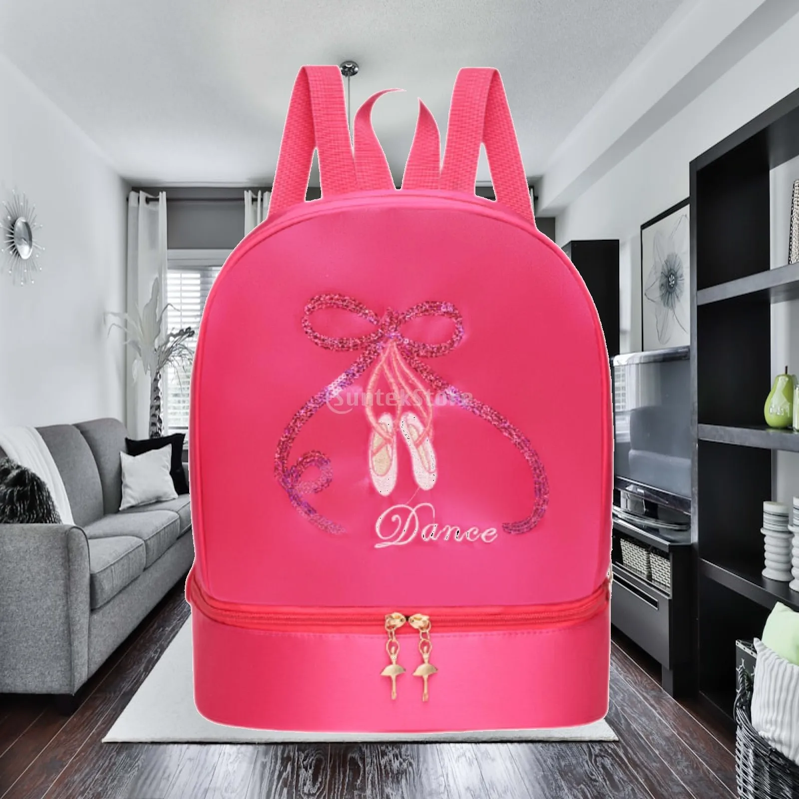 Ballet Dance Backpack Girls Ballerina Bag for Tap Dance Latin Dance Dancing