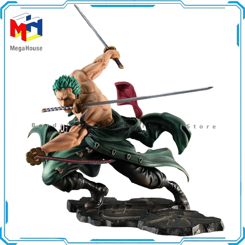 

Оригинальные фигурки MegaHouse, One Piece POP Zoro Ver, три тысячи миров, экшн-фигурки, анимационная игрушка, подарок, модель коллекционера, хобби