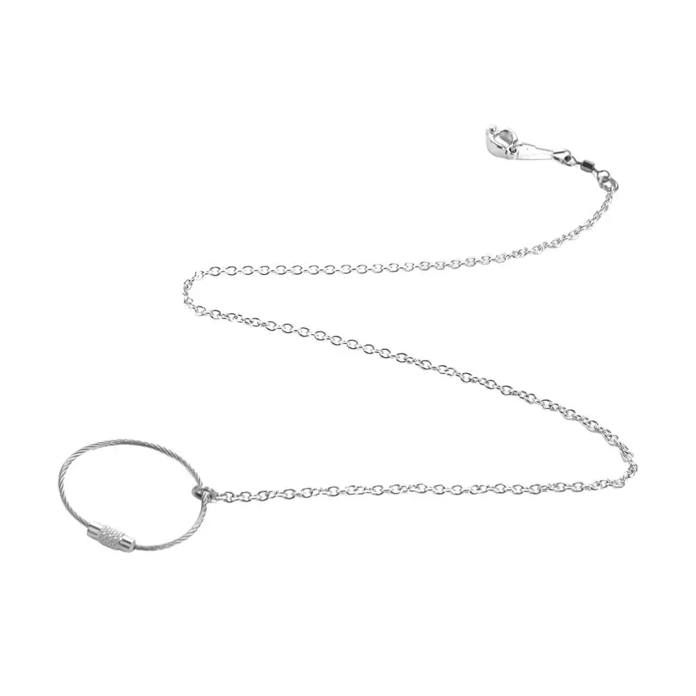 Safe Silver Cockatiel Starling Outdoor Pigeon Bird Accessories Bird Stand Ankle Parakeet Foot Chain Parrot Foot Ring