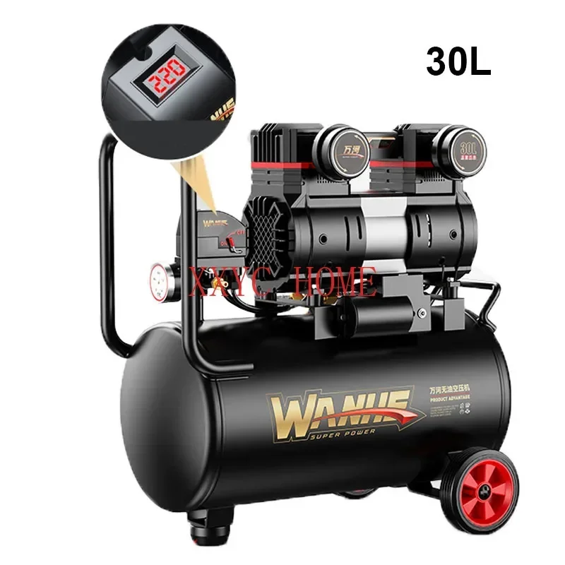 220v 1690W 800W 0.8Mpa (100psi) Oil-less Silent Air Compressors Four-cylinder Air Compressors Air/Gas  Pump