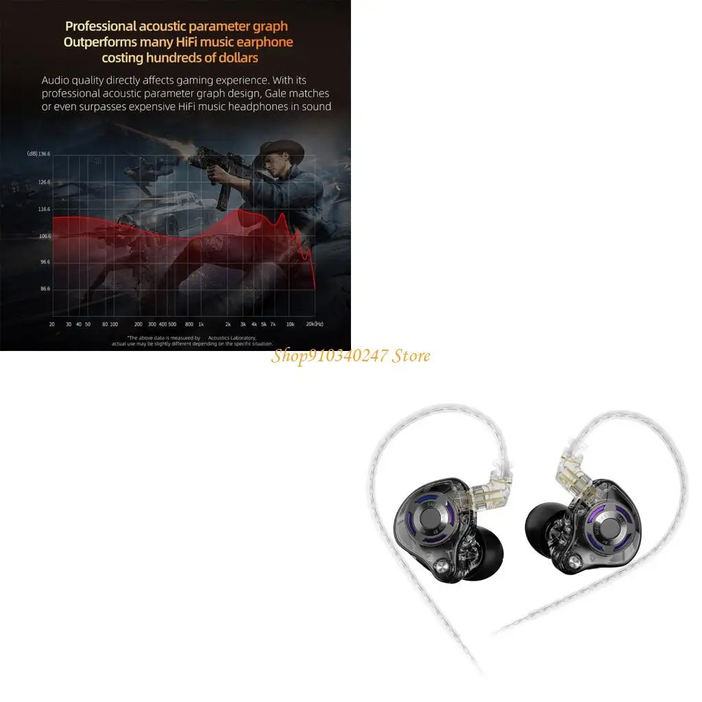 Q22A Precise Tuneds Gaming Headphones Clear Sound Reproduction Earphones Over Ear Wear