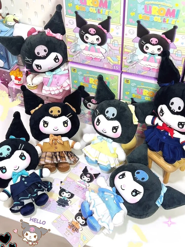 

Original Kuromi School Life Series Vinyl Face Blind Box Kawaii Action Figure Pendant Mystery Surprise Bag Birthday Gift For Kids