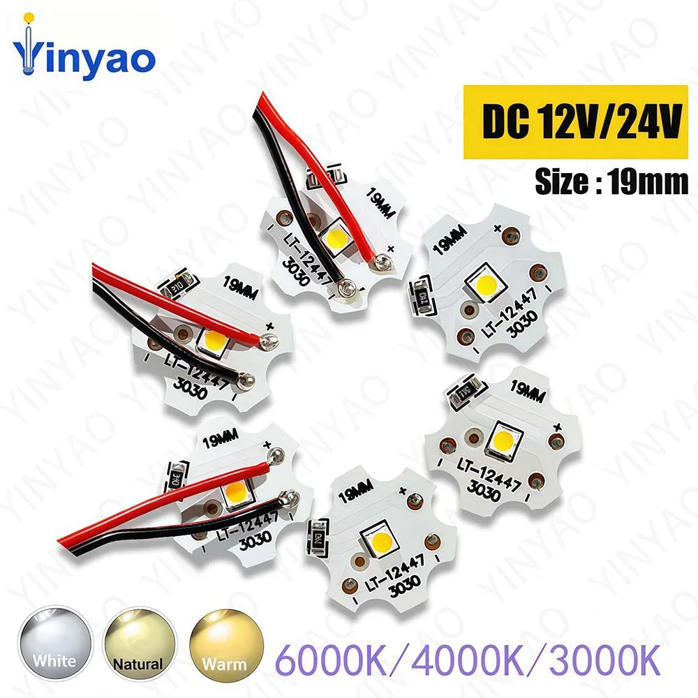 SMD3030 LED Lamp Beads - Warm White PCB