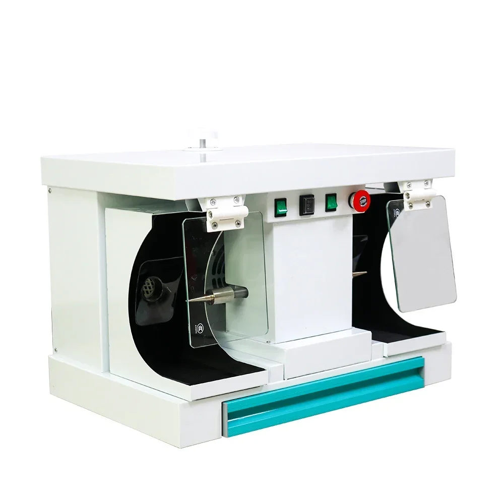 -- Lab Equipment Desktop Polishing Grinding Machine Lathe with Dust Collector Hole