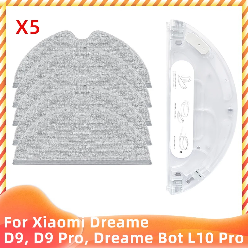 For Xiaomi Dreame D9, Max D9, D9 Pro, Dreame Bot L10 Pro Trouver Robot LDS Vacuum Water Tank Mop Pad Replacement Part