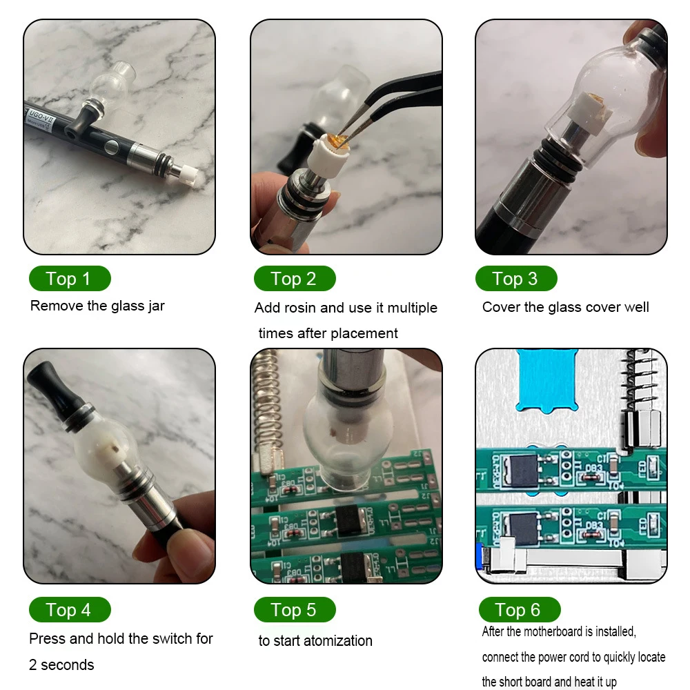 Short Circuit Detector Motherboard Repair No Soldering Iron Rosin Adapter Flux Pen Detector Mobile Soldering Detection Tools