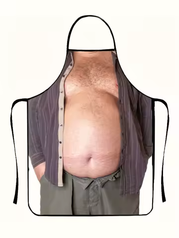 A fashionable men's apron, beer belly party funny apron
