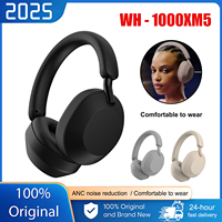 2025 New WH-1000XM5 Wireless Noise Canceling Headphon Integrated Processor V1 Soft Fit Leather 30 Hour Battery Life Microphones