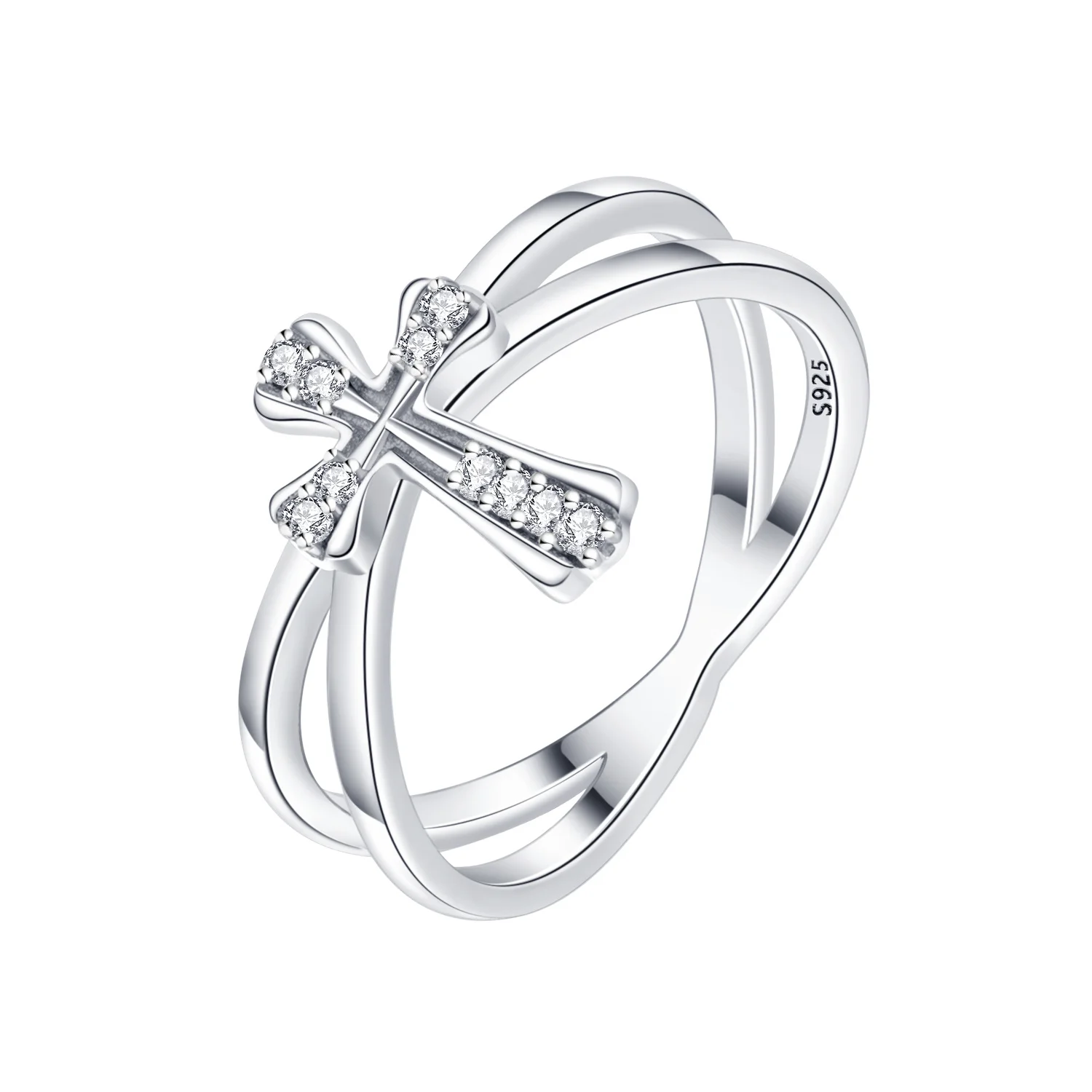Women's Vintage Pattern Closed Ring in S925 Sterling Silver