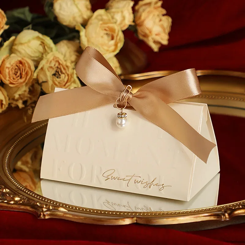 5 Stück Geschenktüten Hochzeitsdekoration Dankeschön-Geschenktütenbox für Gäste Hochzeit Babyparty Geburtstagsfeier Zubehör – Detail 7