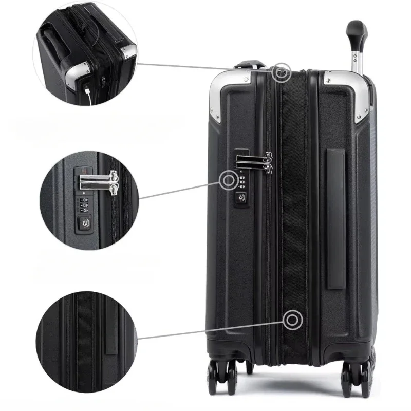 home.Hardside Expandable Carry on Luggage, 8 Wheel Spinner, TSA Lock, Hard Shell Polycarbonate Suitcase