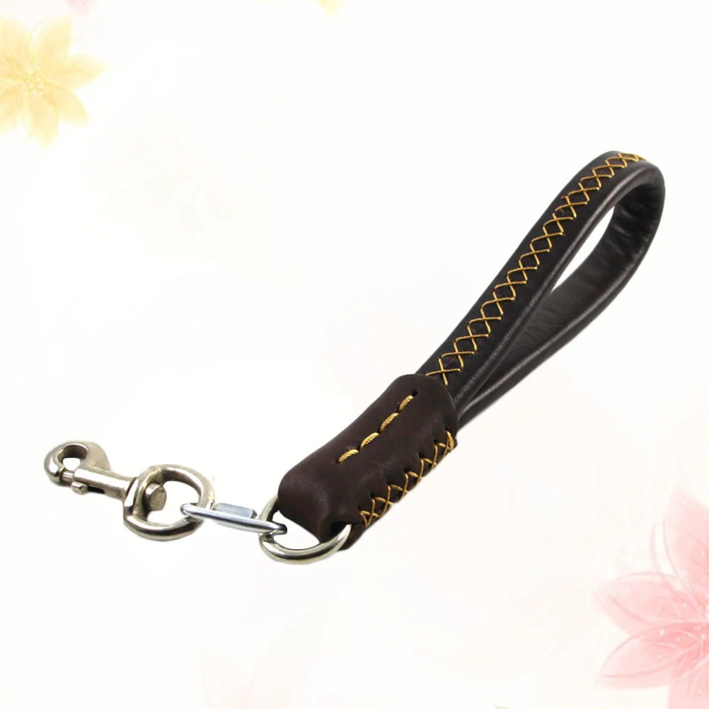 

Cowhide Traction Rope 25 Cm Dog Tie Out Cable Small Leashes Pet Pulling Strap Durable Lightweight PU Material Pet Supplies