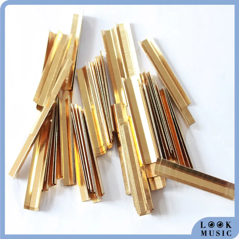 

LOOK 20PCS Violin Bow Underslides for VIolin Bow Parts Bow Replacement Nickel Silver/Gold