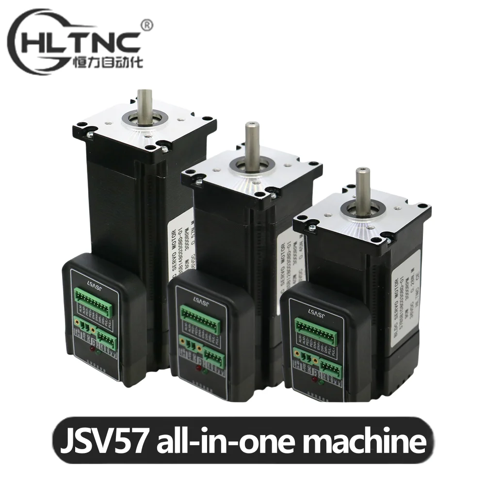 

HLTNC 90 Вт 140 Вт 180 Вт JSV57 Nema23 57 мм 3000 об/мин 36 В постоянного тока встроенный серводвигатель с замкнутым контуром с приводом 0,8/1,1/1,5 Нм для станка с ЧПУ