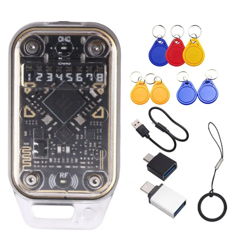 【MUST-HAVE】Chameleon V2.0 RFID Smart Chip Reader Emulator NFC Duplicator 125K 13.56Mhz Card Decode Chameleon Ultra +7XUID Keycha