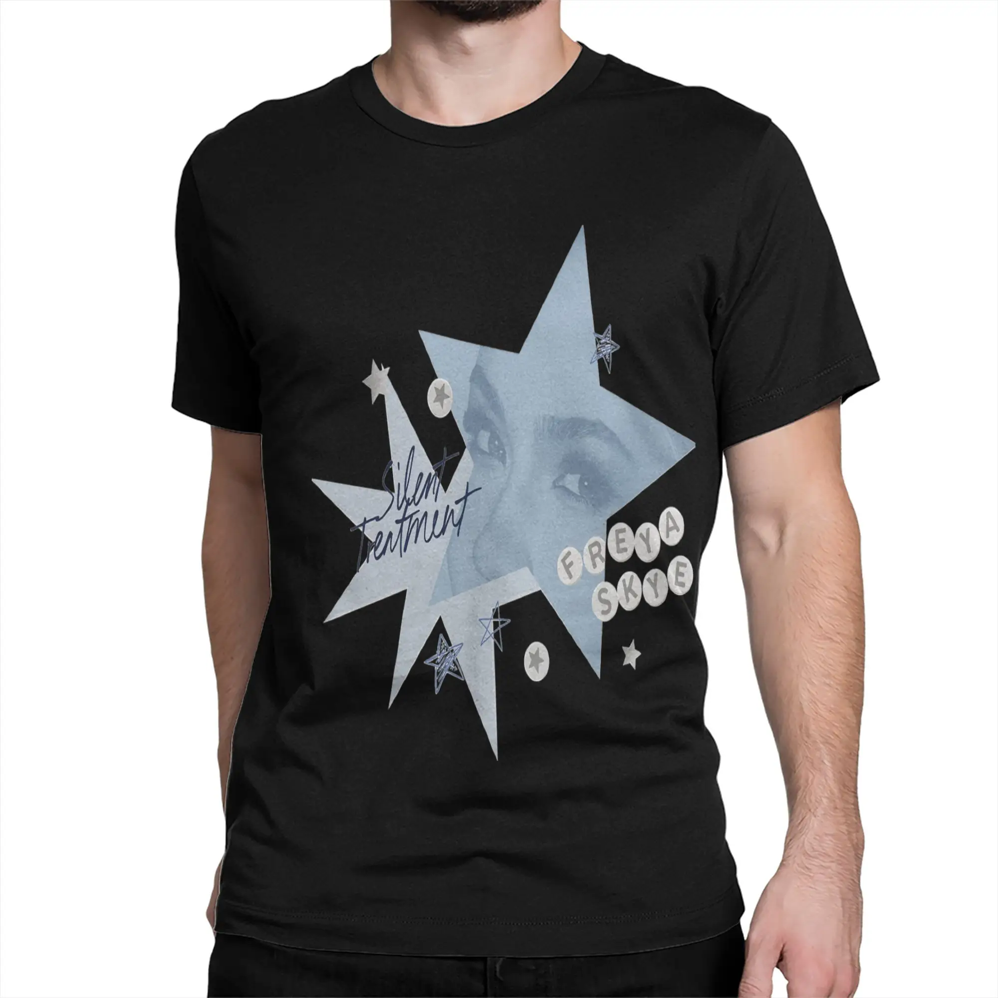 

Freya Skyes T Shirts Men Pure Cotton Leisure T-Shirts O Neck Tees Short Sleeve Tops Summer