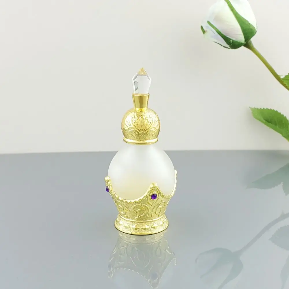 Recipientes Cosméticos De Viagem Recarregáveis, Frasco De Perfume Retro, Frasco Conta-gotas De Óleo Essencial De Cristal, Estilo Árabe Do Oriente Médio