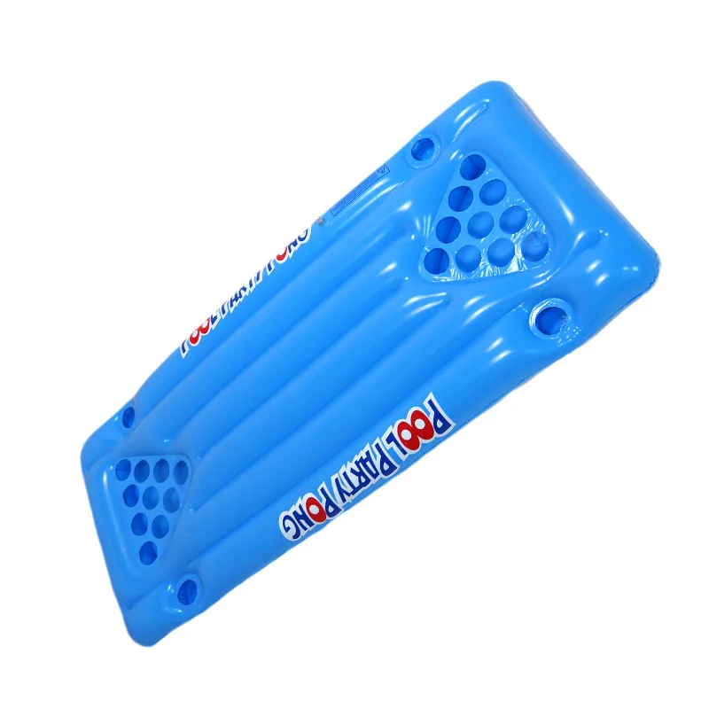 Gonfiabile galleggiante fila tavolo da gioco da ping pong intrattenimento acquatico vasca da birra gioco da tavolo aste di galleggiamento gonfiabili per nuoto in PVC