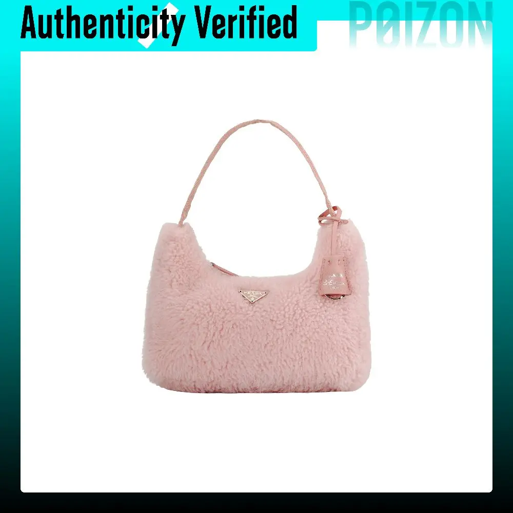 PRADA Re-Edition Wool Portable Shoulder Bags Mini Women's Pink 1NE515-2DUE-F0615