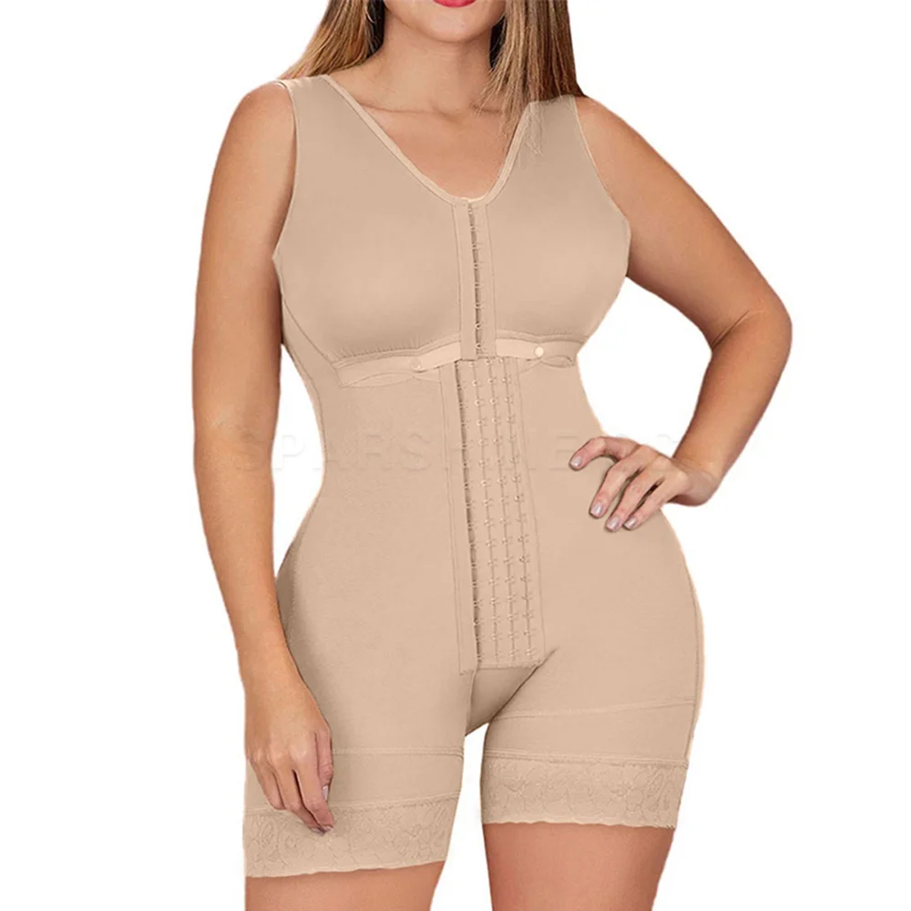 

High Compression Shapewear Adjustable Bra Body Shapers Women With Hook and Eye Front Closure Post Surgery Recovery Use