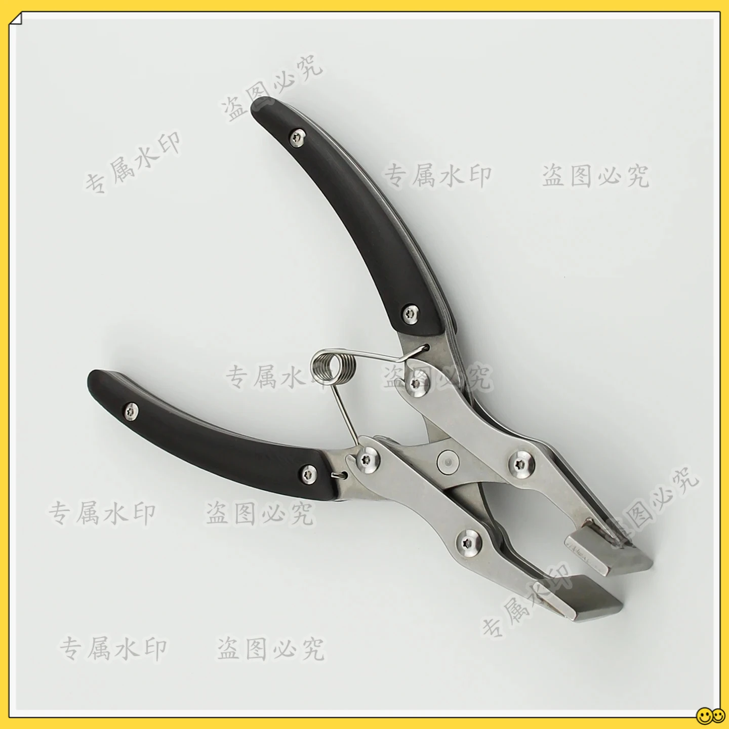 

Parallel Pliers Stainless Steel Handmade DIY Leathercraft Clasp Clamp Edge Pressing Flat Pliers Leather Glue Line Clamping Tool