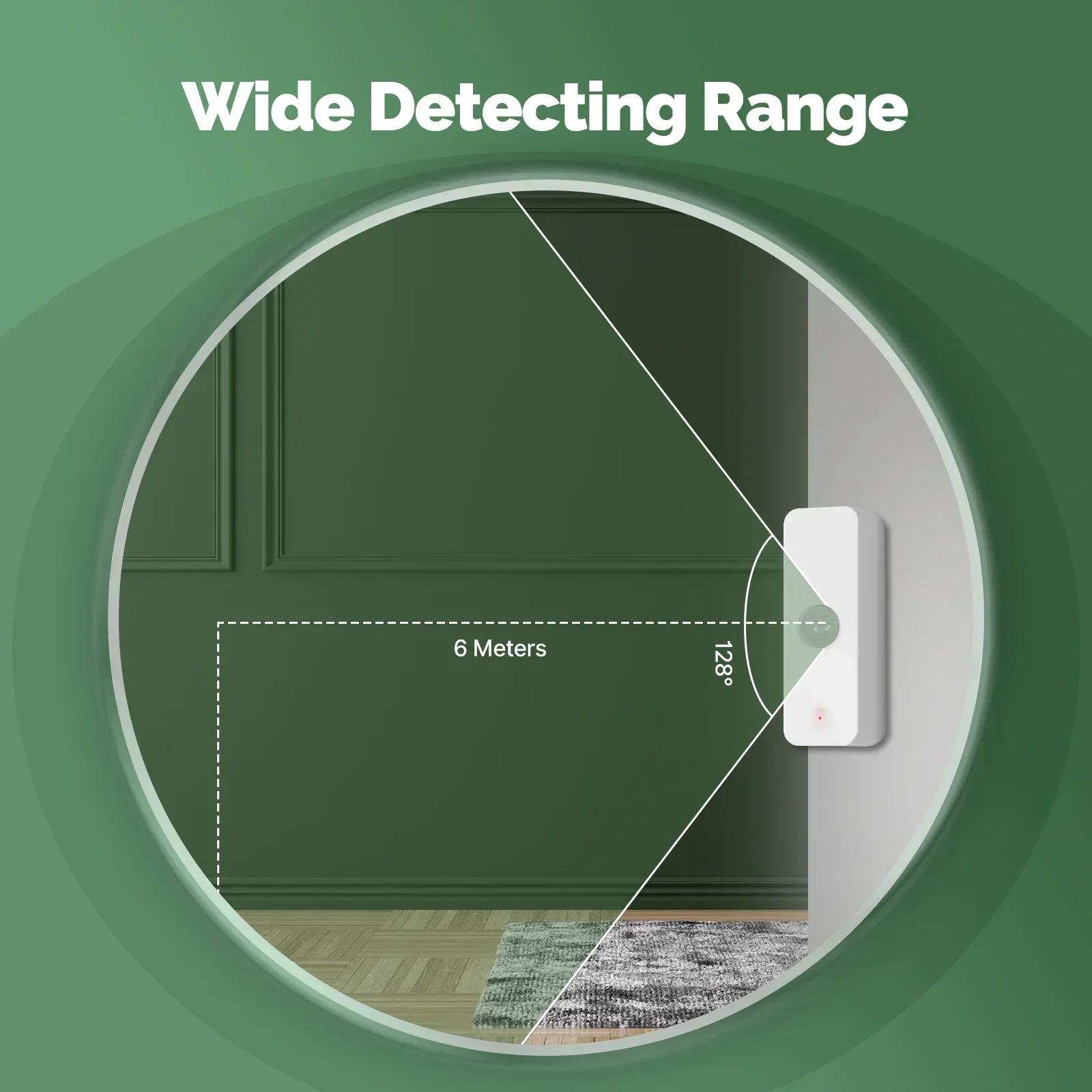 MOES Tuya WiFi/ZigBee Sensore PIR intelligente Rilevatore di movimento a infrarossi per il corpo umano Sicurezza domestica Collegamento scena Automazione Alimentazione a batteria