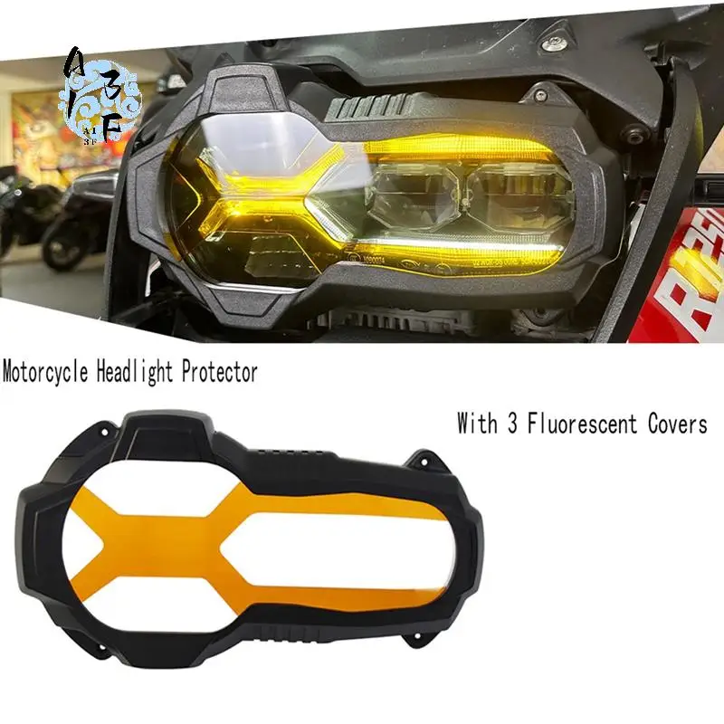 

A13F-Защита фар с 3 люминесцентными чехлами для BMW R1200GS LC GSA R1250GS R 1250GS ADV Adventure