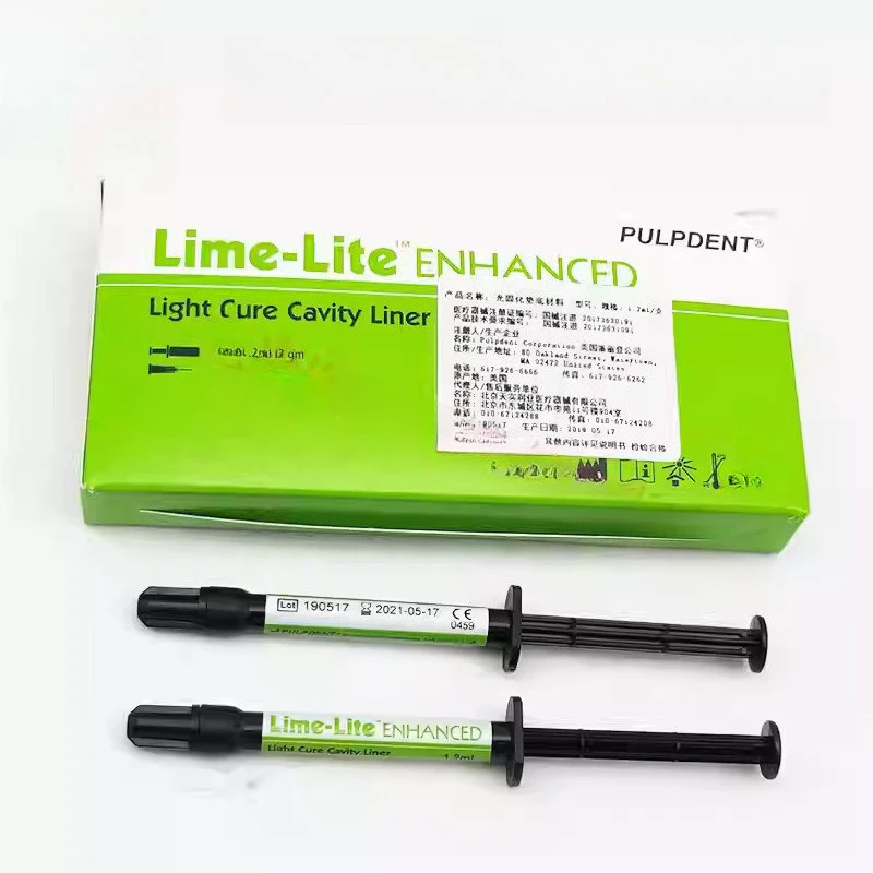 Dentistry Photocuring Calcium Hydroxide Bottom Material 1.2ml/Bottle Lime-Lite Wo Gou Fill Oral Cavity Nursing Repair Lab Tools