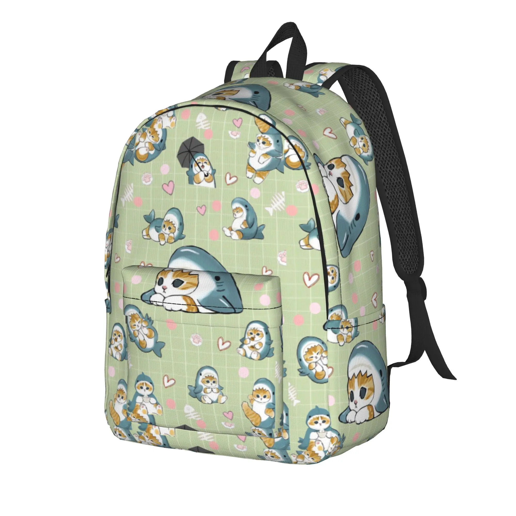 Cat M-mofusands Backpack  University Backpacks Teen Leisure High School Bags High Quality Large Rucksack