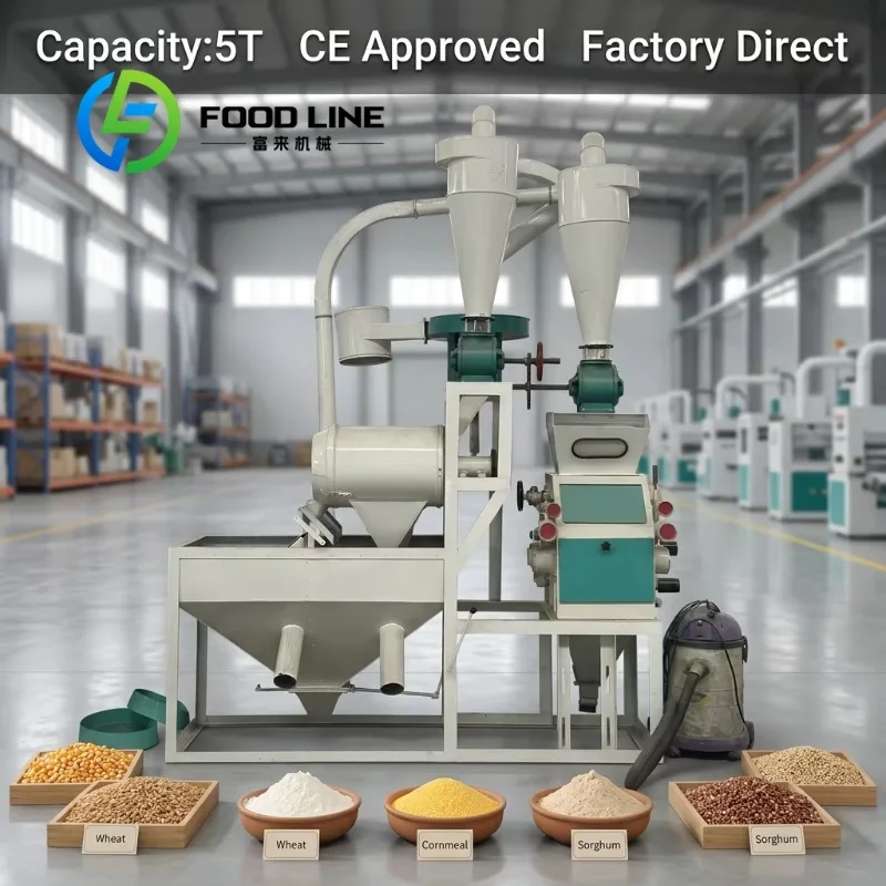 Horizontal Auto Feeding Flour Milling Machine Intelligent Auto Feed Control Balances Grain Supply Horizontal Milling Processing