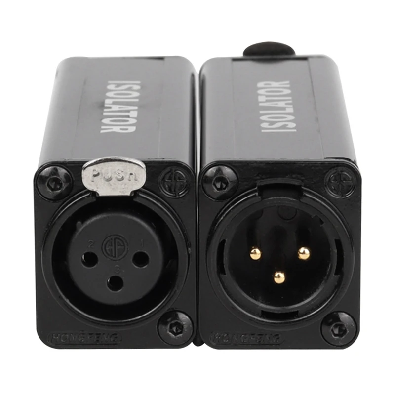 Professional Mono Common Ground Audio Black Audio Isolator Filtering To Eliminate Current Sound Balancing Adapter