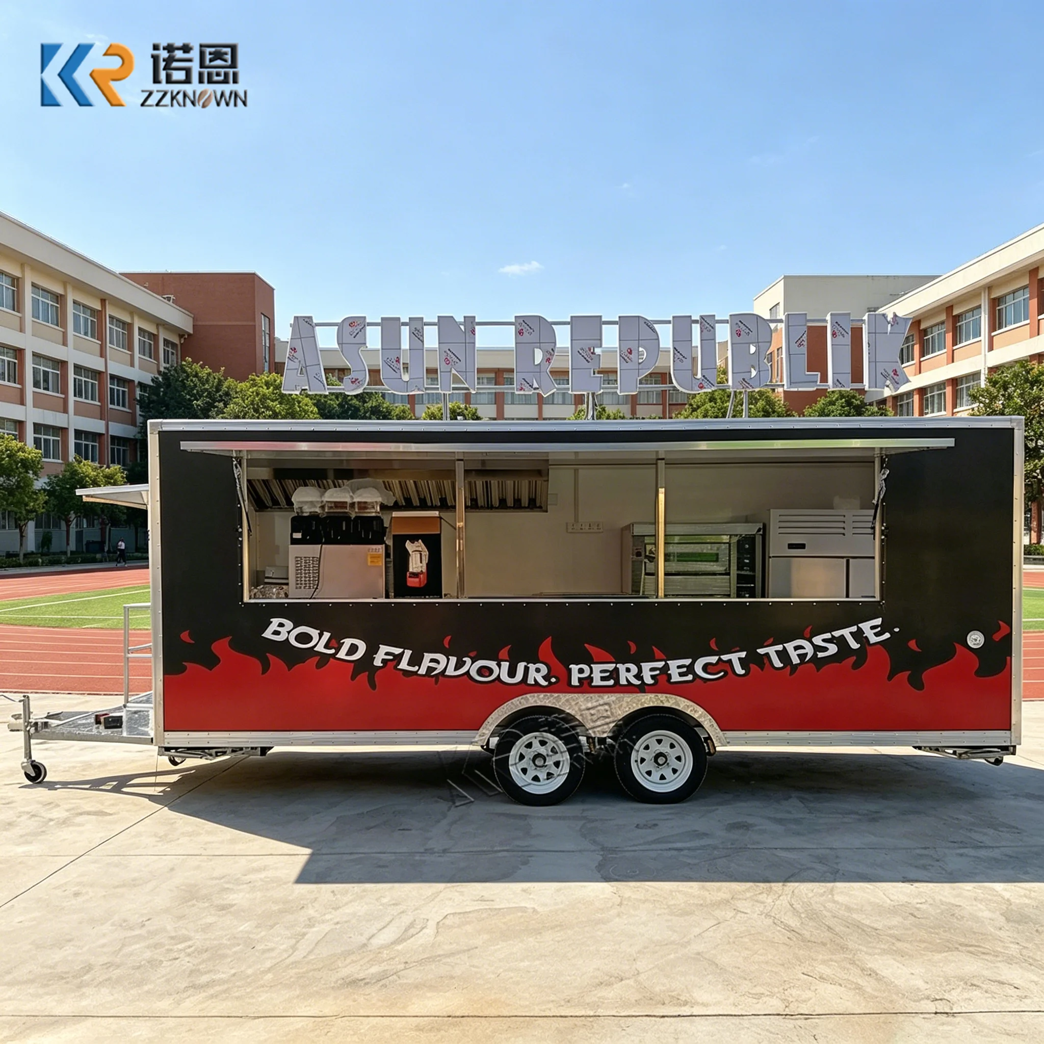 

High Quality Food Truck Concession Ice Cream Truck Mobile Food Truck Trailer With Complete Kitchen Equipment