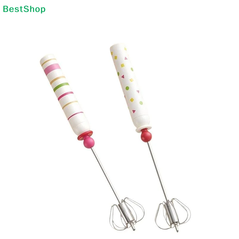 ♩Household Semi-automatic Egg Beater Stainless Steel Cream Manual Beating Egg Mixer Food Grade Baking Tool