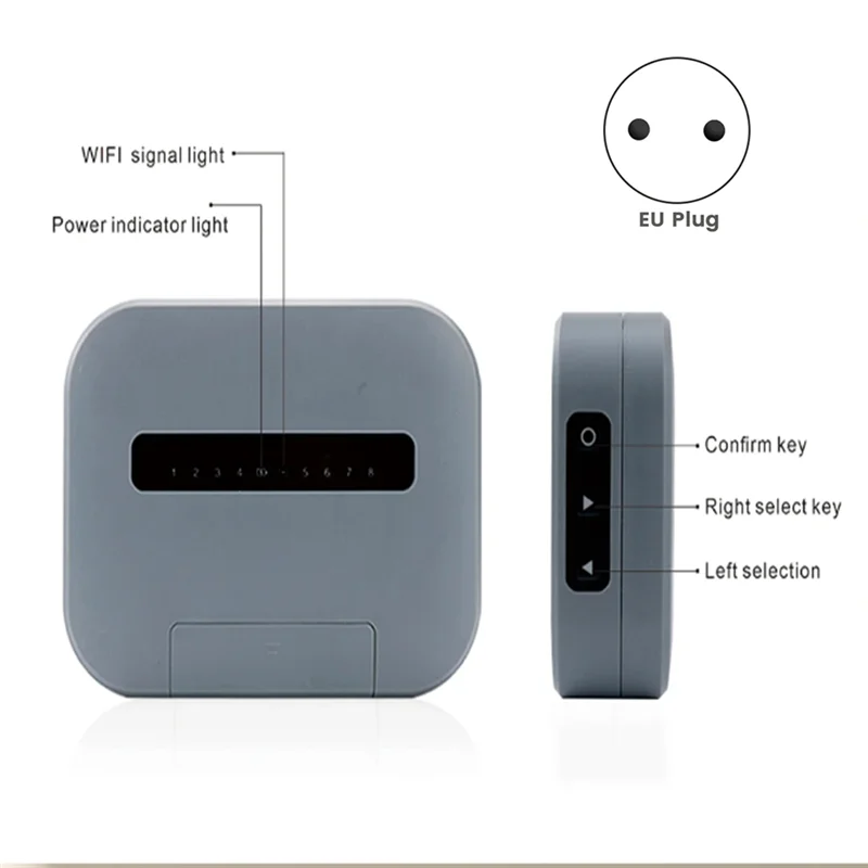 TKOH-Tuya Wifi Indoor Smart Sprinkler Controller Indoor Smart Sprinkler Controller Irrigation System Remote Control 8 Zone EU Pl