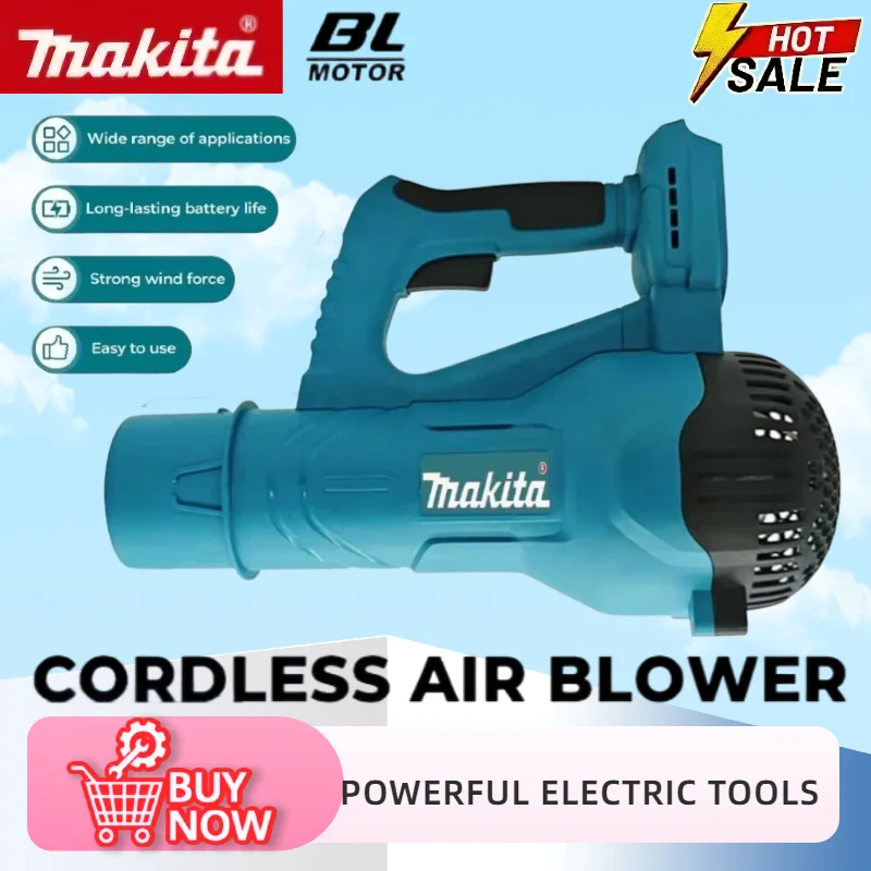 

Makita Brushless Air Blower Handheld Leaf jet Turbo Cordless Blower Power Tool For Makita 18V Battery