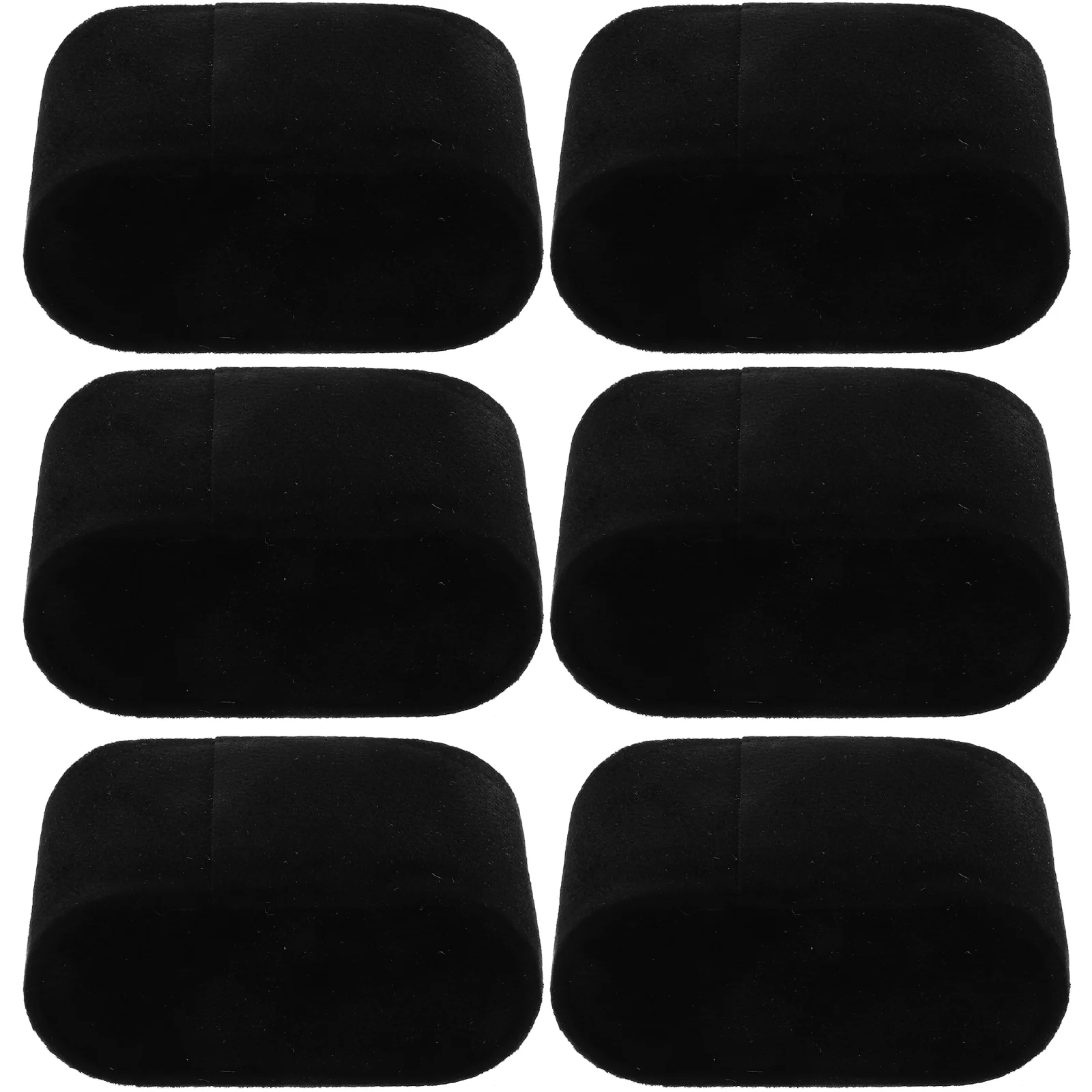 

6 Pcs Watch Pillow Seat Bracelet Pillows for Jewelry Display Plane Cushions Black Mini