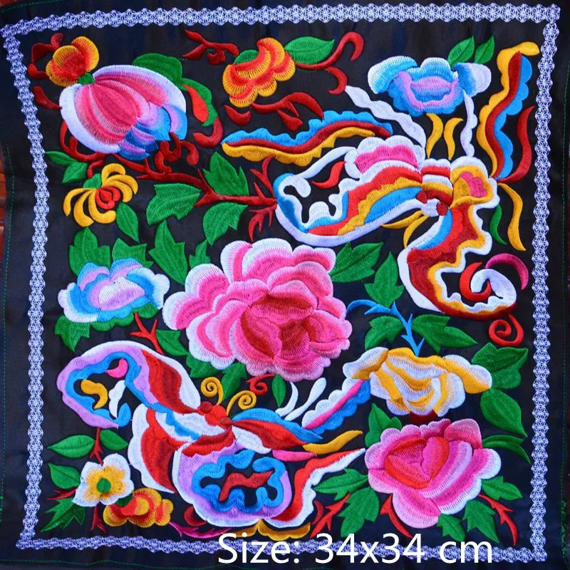 1pcs Flower Embroidery Patch Clothing Bag DIY Sewing Accessories Applique