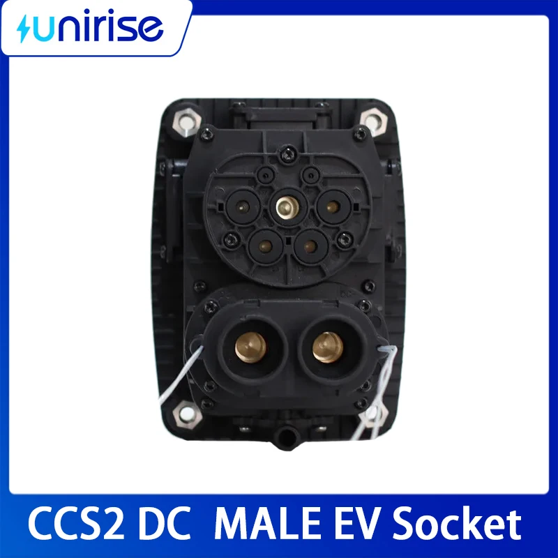 CCS2 COMBO 2 enchufe 80A 125A 150A 200A EV toma de carga lateral del coche eléctrico para conector de coche eléctrico Type2 CCS2