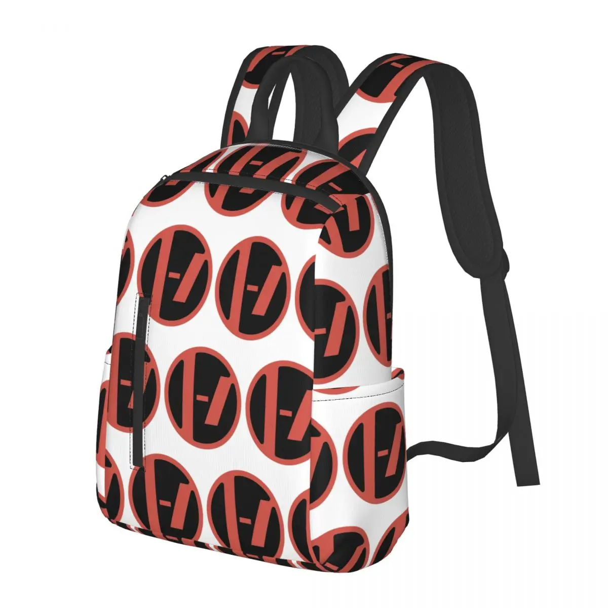 Circle Icon Logo Twenty One Pilots Rock Band Backpack School Bag Hiking Travel Daypack for Boys Girls Bookbag Shoulder Bags