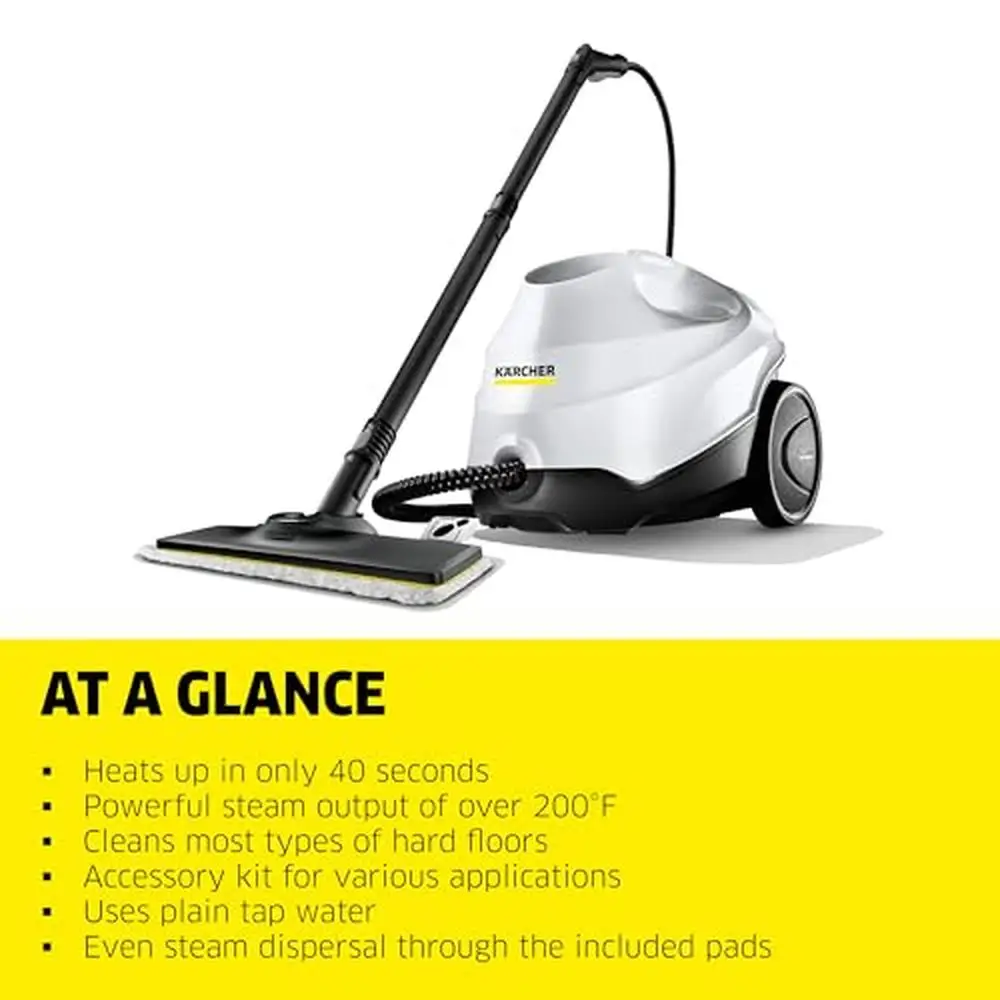 Multi-Purpose SC3 Steam Cleaner w/Attachments Powerful Chemical-Free Heat-Up Steamer Grout Tile Hard Surfaces Deep Clean Kills