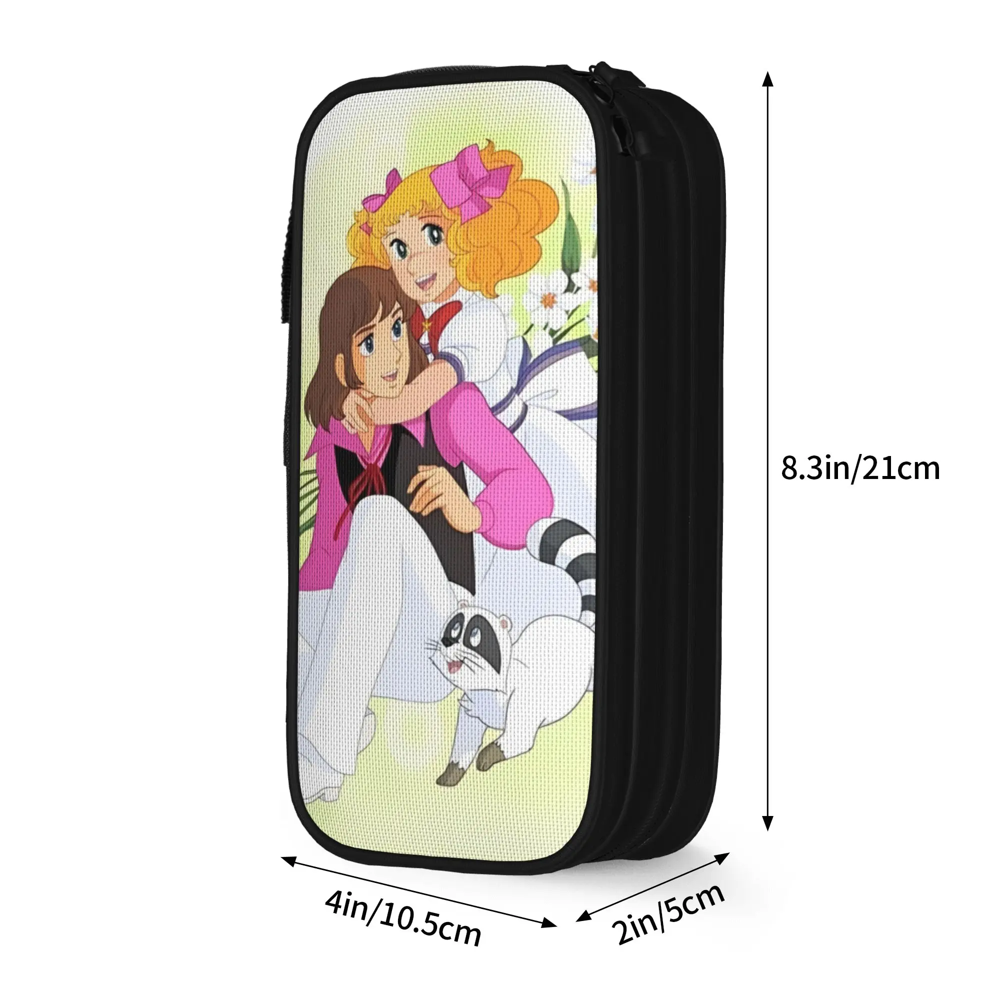Cute Candy Candy   Pencil Case Adventure Romance Pencilcases Pen for Student Big Capacity Bags School Supplies Zipper Stationery