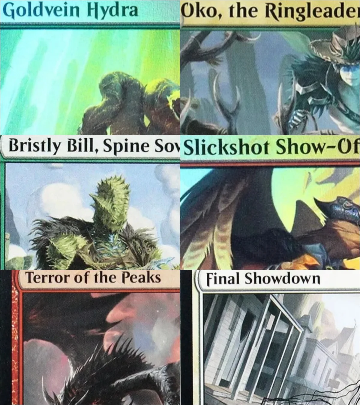 

OTJ TCG "Oko,the Ringleader/Final Showdown" Magical Cards Game Top Quality Proxy Playing Cards Board Game Trading Cards