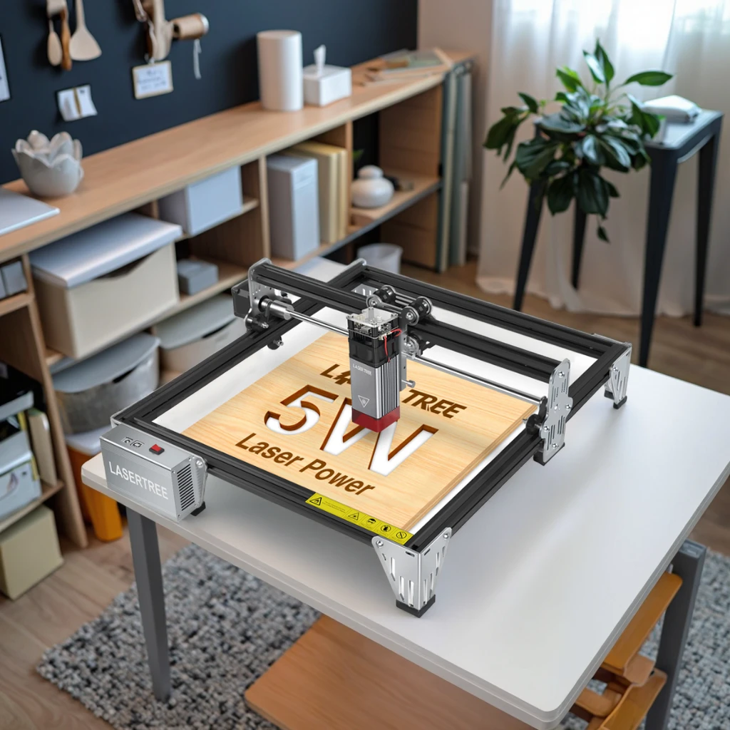 

Лазерный гравер LASER TREE Desktop 5W 3030 CNC 3D для гравировки по кристаллу и нержавеющей стали, для DIY-дизайна, по цене производителя