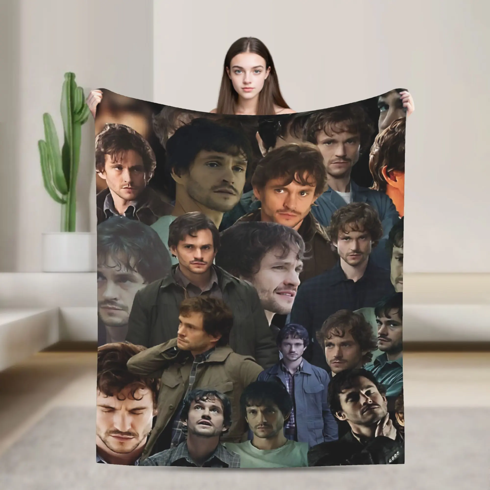 will graham photo collage 4005287359.6760 Blanket Cover Flannel  Warm Throw Blanket for Outdoor Travel Bedspread