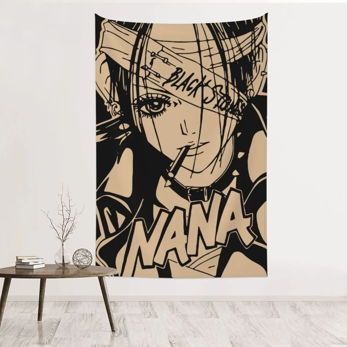 

Nana Osaki Vintage Manga Tapestry Wall Hanging Hippie Polyester Tapestries Anime Bohemian Throw Rug Blanket Wall Decor Yoga Mat